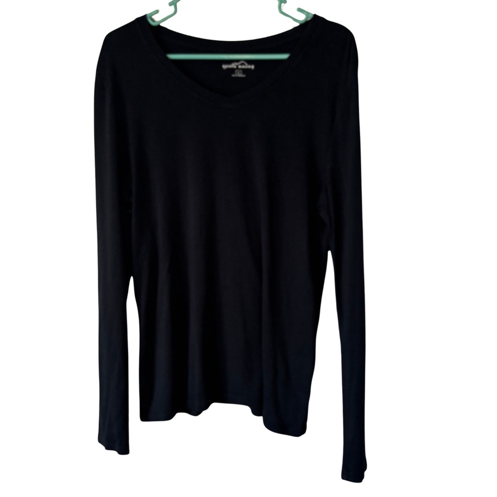 3/$20 Eddie Bauer Black Long Sleeve Women's Tee